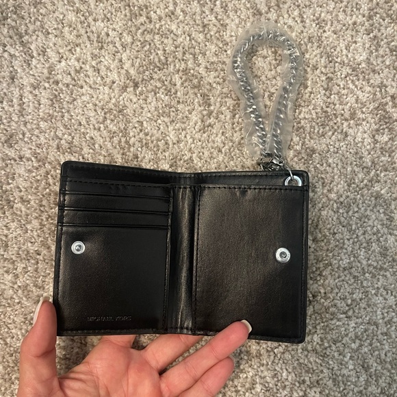 Michael Kors Black Card Holder with Chain - Picture 5 of 6